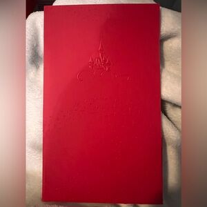 DISNEY EMBOSSED RED FOLDER- FROM DISNEY WORLD